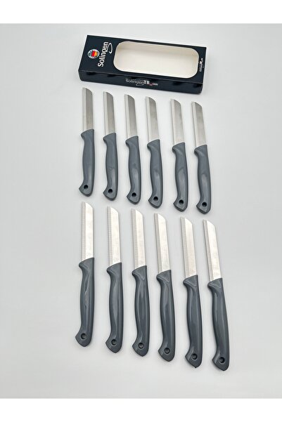 Solingen Orijinal Ritter Simli 12 Adet Meyve Bıçağı Gri