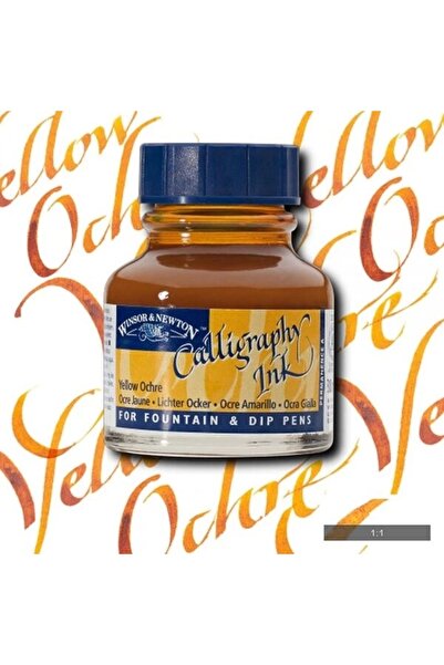 Winsor Newton حبر الخط سوبر تريند 30 مل. 744 أصفر أوكري