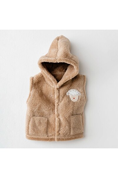 andywawa Ac26163 Tinny S Sheeps Vest Beige