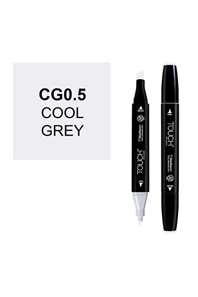 Touch قلم رسم مزدوج الرأس CG0.5 رمادي بارد