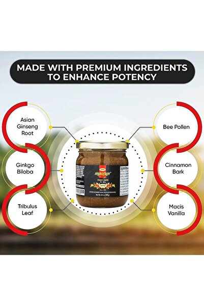 Maccun Aphrodisiac Honey Herbal Paste jar 240g 100% Supplement