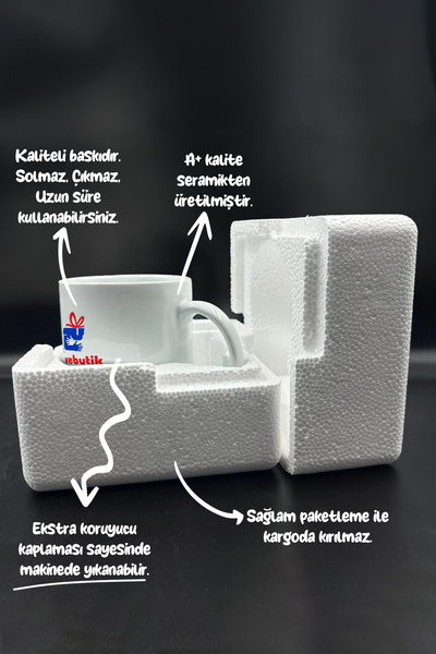 gavebutik Grafikerler İçin Revize Hediyelik Seramik Kupa Bardak Makinede Yıkanabilir