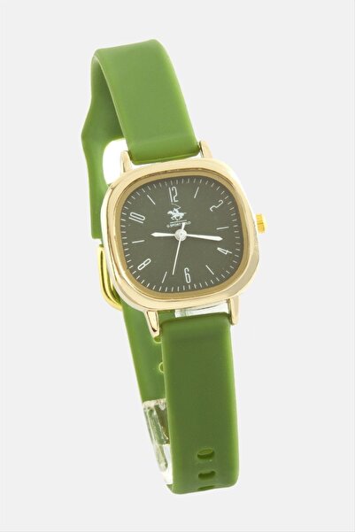 feryal Square Silicone Strap Wrist Watch