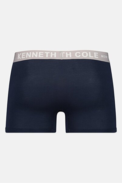 Kenneth Cole مجموعة من قطعتين من سراويل داخلية بشعار العلامة التجارية للرجال، باللون الأزرق الداكن