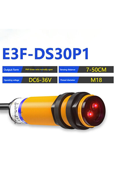Choice5 مستشعر مفتاح كهروضوئي انعكاسي منتشر/قربي PNP E3F-DS30P1 يعمل بتيار مس...