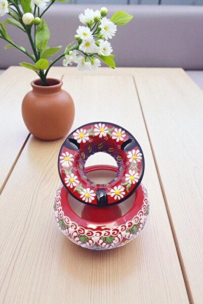 sharp&art SERAMİK KÜLLÜKLER, %100 EL İŞLEMESİ, KAPAKLI, KULLANIŞLI, DEKORATİF, 12 CM, 6 FARKLI MODEL