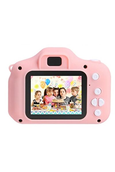 KESNUP Cameră foto pentru copii cu card SD de 16 GB, roz