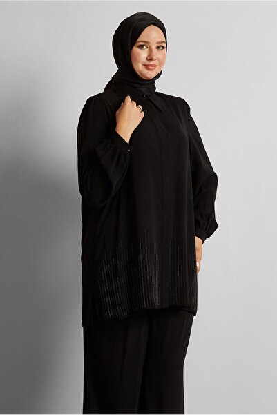 Alvina Stone Large Size Pants Suit 20713