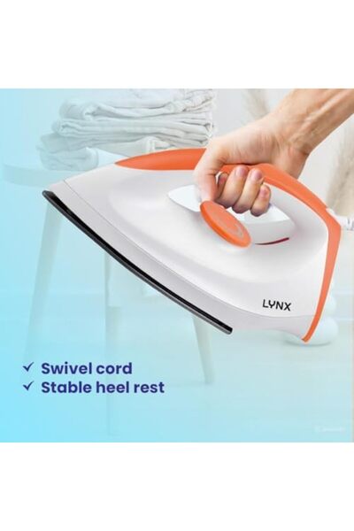 LYNX Dry Iron 1200W LY-IR-3012 | Non-Stick Soleplate, Adjustable Temperature,...