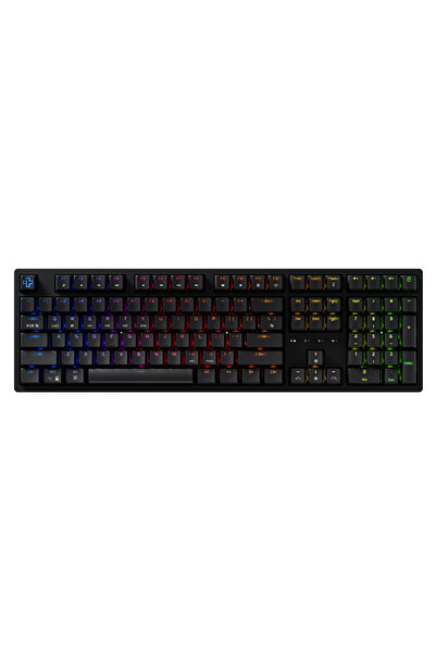 QwertyKey H100 Neagra Red Switch Bluetooth Wireless Hotswap RGB Tastatura Mecanica Gaming