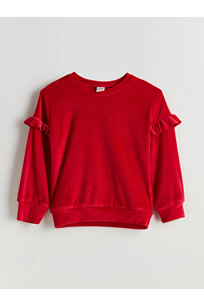 LC Waikiki LCW KidsRed okrugla kragna Pidžama set za devojčice