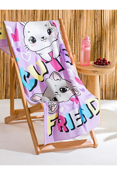 LC Waikiki Hello Kitty Printed Girl's Beach Towel 75X150 cm