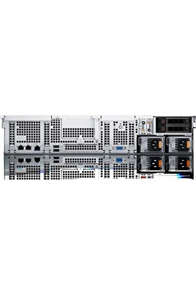 Dell 2xSilver 4410Y R760XS R760XS_1 256GB DDR5 RDIMM- 4x3.84TB SSD 2x1100w Titanium 2U Rack Sunucu