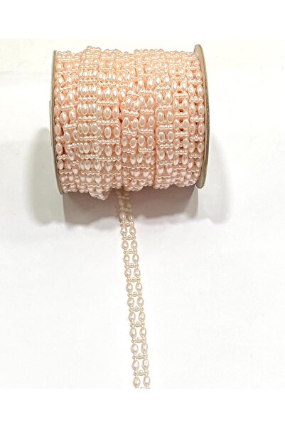 karantuhafiye شريط لؤلؤ / شريط لؤلؤ نصف دائري مزدوج الصف / 22 متر بودرة