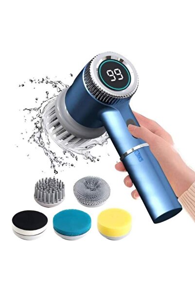 SIKS Perie electrică de curățare, 5 în 1, afișaj LED, 5 capete rotative la 36...