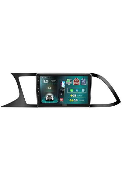 MaxTech Navigație Seat Leon 3 facelift (2017-2019) dedicată, 4 GB RAM 64 GB ROM OctaCore, Carplay și Android