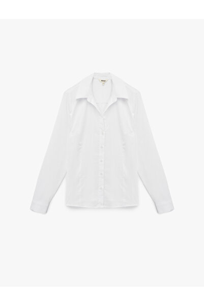 Koton Langärmliges Slim-Fit-Hemd mit klassischem Kragen