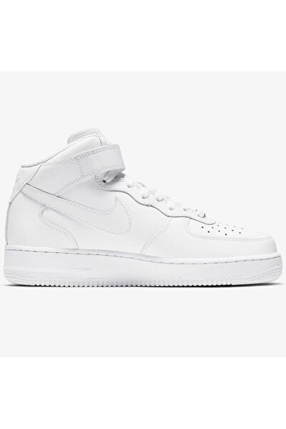 Nike Air Force 1 '07 Mid Leather Unisex Sneaker Hakiki Deri Yüksek Bilek Günl...
