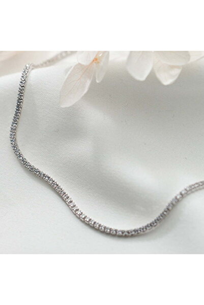 Silver berry Silver S925 Choker Tennis Baby