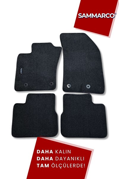 SAMMARCO Fiat Egea Hatchback Halı Paspas Velur Paspas Kumaş Paspas Oto Paspas