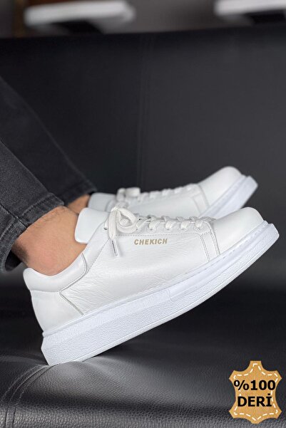 Zerenyus Γνήσιο δέρμα Premium Ανδρικά Παπούτσια Λευκά