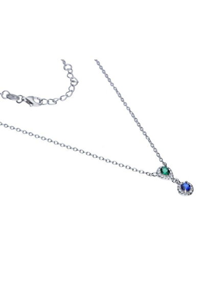 Silver berry Silver S925 Colier Maya decorat cu Zirconii Colorate