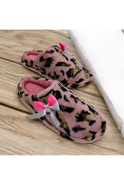 Lion Women's Bow-Knotted Inner Carpet Guest Slippers