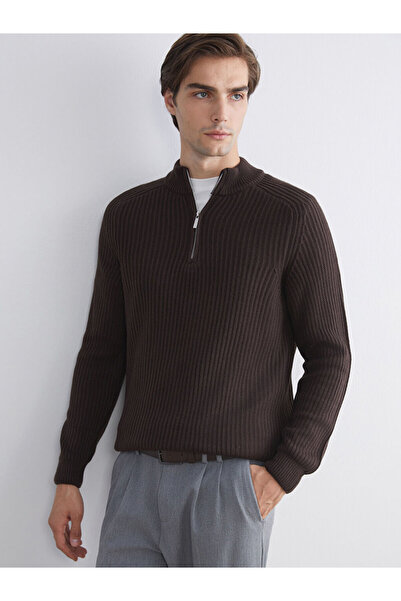 LC Waikiki Create Your Style from Uzg Store | Mock Neck Long Sleeve Men's Knitwear Sweater