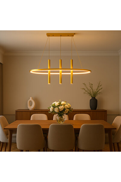 qwell Gold dining table desk lighting