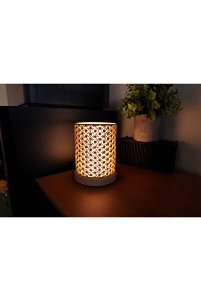 genomera Japanese Kumiko Lamp 14 cm Height (Powered by USB Led Light)