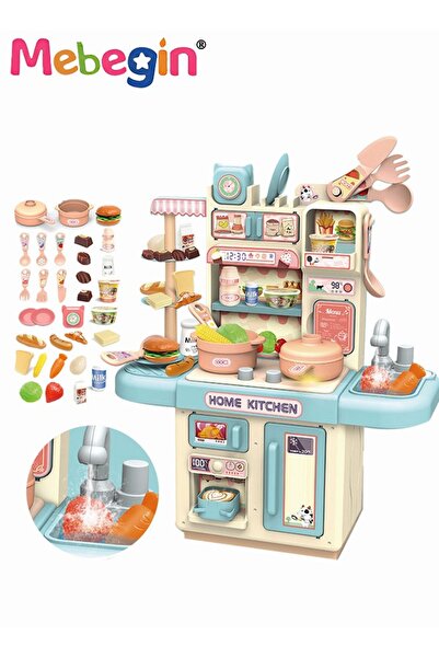 MEBEGIN مجموعة ألعاب مطبخ تظاهرية مكونة من 34 قطعة، أدوات طهي للعب الأدوار، أ...