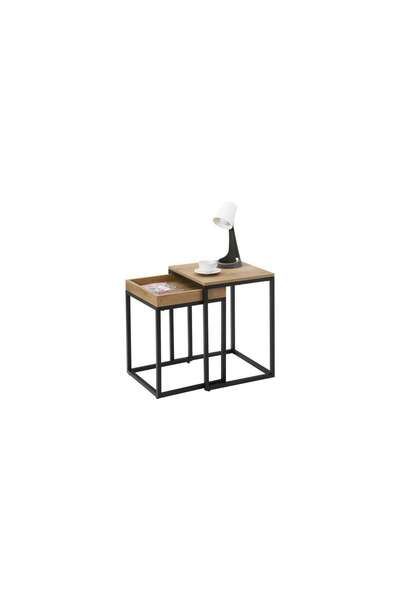 VASAGLE Coffee Table, Vasagle, Chipboard and Metal, , Set of 2 Pieces