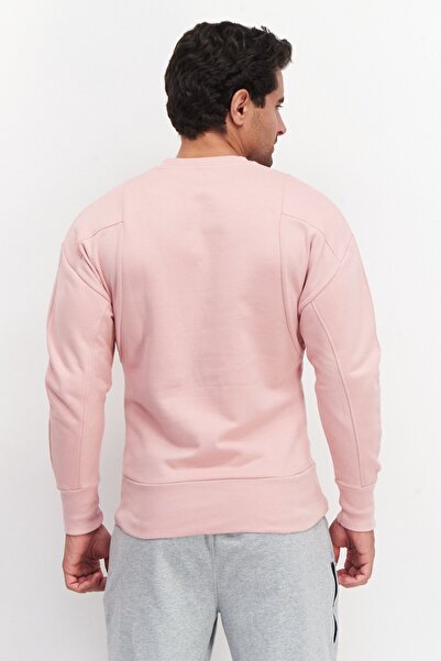 adidas Men Sportswear Fit Long Sleeve Sweatshirt, Pink