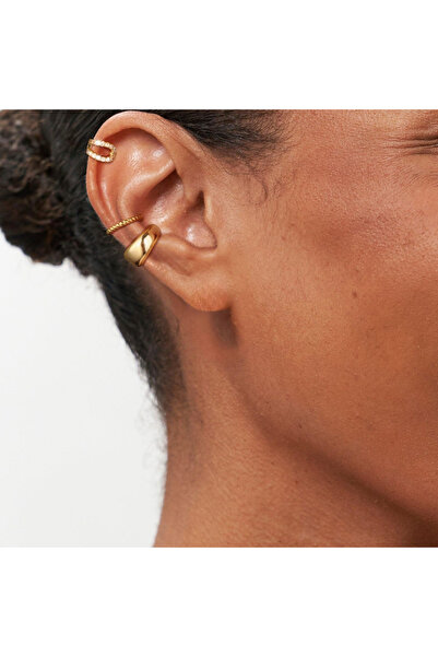 Choice C 3Pcs/Set Clips Earring for Women Personalized Minimalist Earrings for No Ear Holes Ear Cuff Fake .