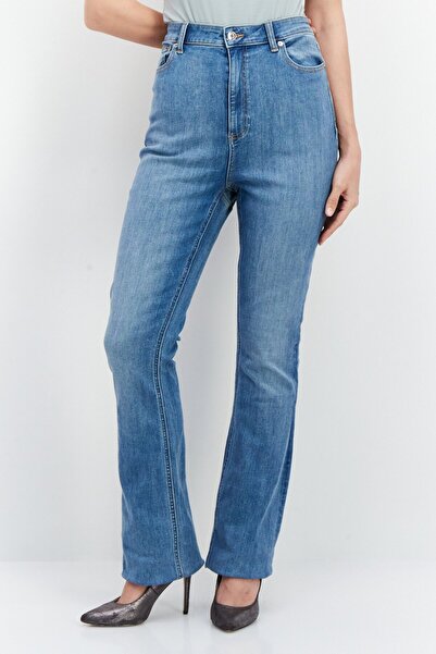 ASOS Women Regular Fit Wash Stretchable Denim, Blue