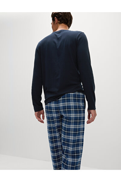 Marks & Spencer Pamuklu Kareli Pijama Takımı