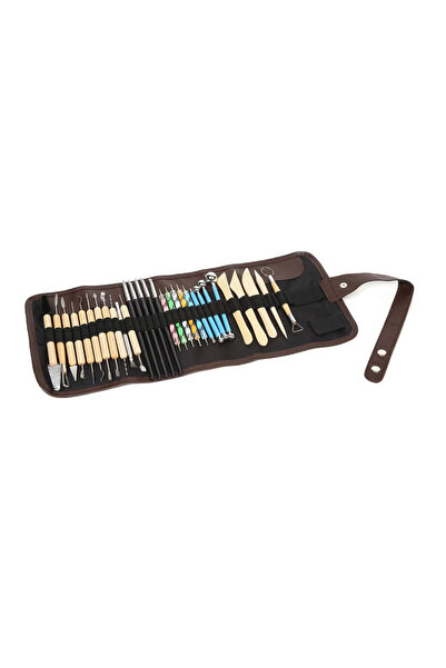 supertrend Seramik Heykel Polimer Kil Şekilendirme Modelaj Detay Seti 31 Parç...