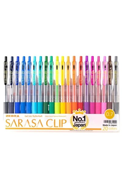 supertrend Sarasa Clip Jel Mürekkepli Roller Kalem Seti 0.7 mm. 20 Renk