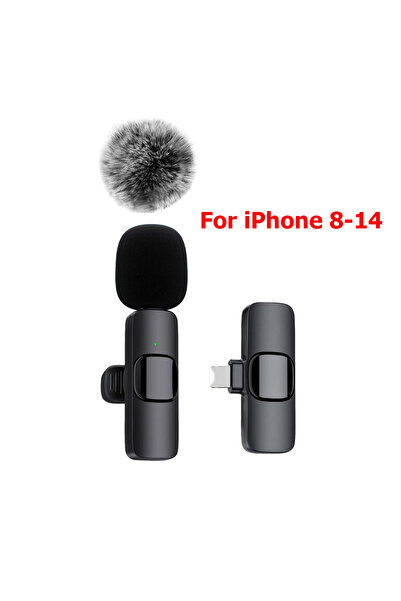 Choice 1in1For iPhone 8-14 NEW Wireless Lavalier Microphone Audio Video Recording Mini Mic For iPhone Andro