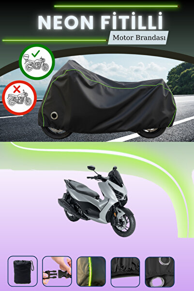 Cemku Shine Siyah Neon Fitilli Arka Çanta ve Kilit Uyumlu RKS RZ 250S Uyumlu ...