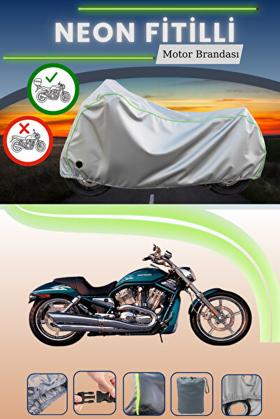 Cemku Shine حقيبة خلفية رمادية اللون ومتوافقة مع قفل نيون لدراجة هارلي ديفيدس...