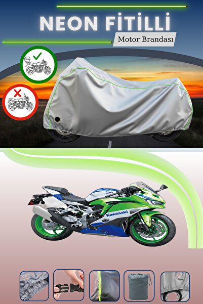 Cemku Shine حقيبة خلفية رمادية اللون وقفل متوافقان مع نيون فايتي كاواساكي نين...