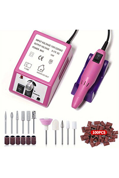 choice2 EU Rose Red-Set LINMANDA 20000 RPM Manicure Drill Machine Set Electric Nail Drill Machine Gel Polish