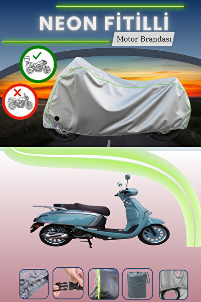 Cemku Shine حقيبة خلفية رمادية اللون ومتوافقة مع قماش نيون فيتيل موتولوكس ماك...