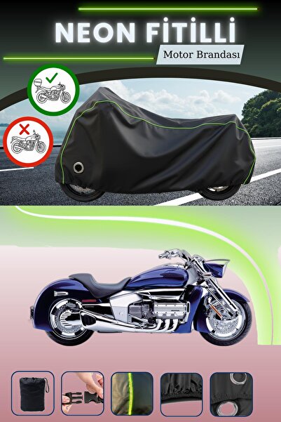 Cemku Shine حقيبة خلفية سوداء وقماش محرك متوافق مع قفل نيون فيتيلي هوندا فالك...