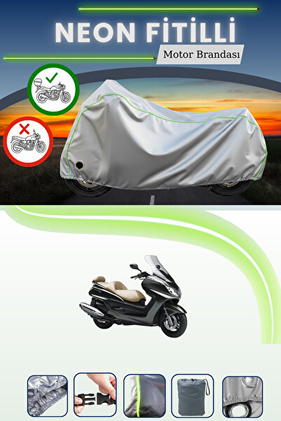 Cemku Shine حقيبة خلفية رمادية اللون ومتوافقة مع قماش نيون فليتش ياماها ماجست...