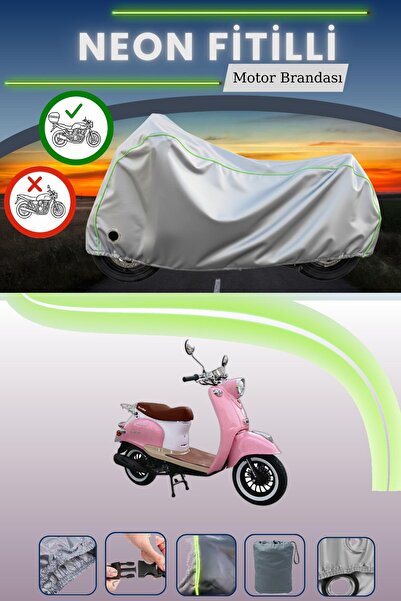 Cemku Shine حقيبة خلفية رمادية اللون ومتوافقة مع قماش نيون فايت موتولوكس ميثي...