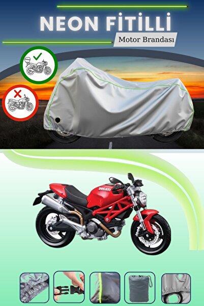 Cemku Shine حقيبة خلفية رمادية اللون ومتوافقة مع قماش الدراجات النارية المتوا...