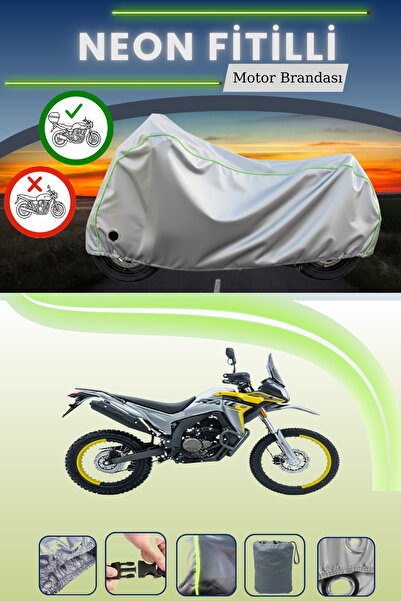 Cemku Shine حقيبة خلفية رمادية اللون ومتوافقة مع قماش نيون فايتل فوج 250 رالي...