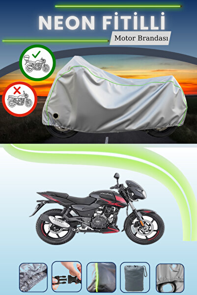 Cemku Shine حقيبة خلفية رمادية اللون ومتوافقة مع قماش نيون فايتي باجاج بولسار...